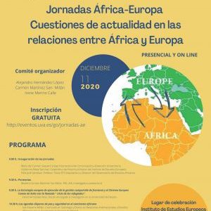 Jornadas África-Europa Cuestiones de actualidad en las relaciones entre África y Europa. 11 de diciembre de 2020
